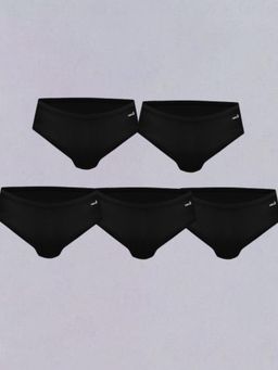 Tailor and Circus - Black Solid Regular Briefs