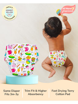 Superbottoms - Unisex Basic Cloth Diaper with Pad (0-3 Months)