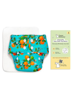 Superbottoms - Unisex Basic Cloth Diaper with Pad and Diaper Sheet (0-3 Months)