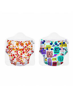 Superbottoms - Unisex UNO Cloth Diaper with Pad (Pack of 2) (0-3 Months)