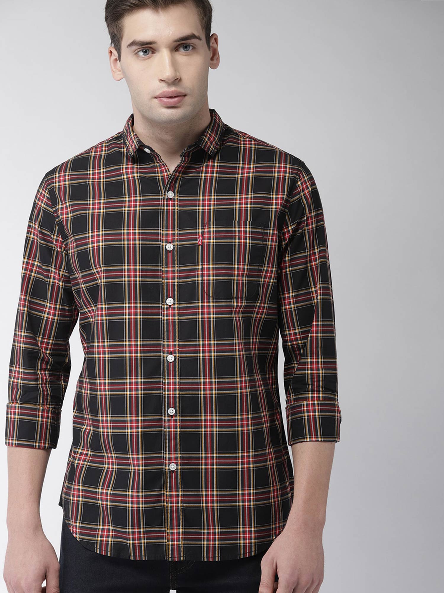 Buy Levi's Men Slim Fit Black Shirt 