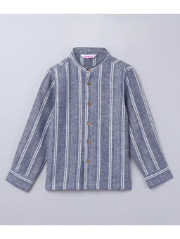 Taffy - Linen Full Sleeves Yarn Dyed Stripes Button Up Shirt