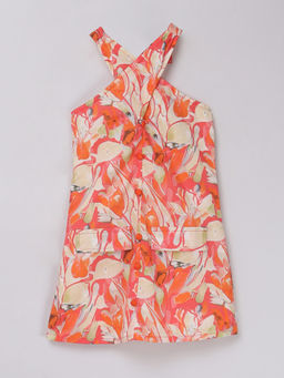 Taffy - 100% Cotton Floral Printed Sleeveless Midi Dress