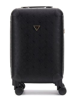 Guess - Black ABS Plastic Textured Luggage and Travel Bag