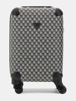 Guess - Black ABS Plastic Printed Luggage and Travel Bag