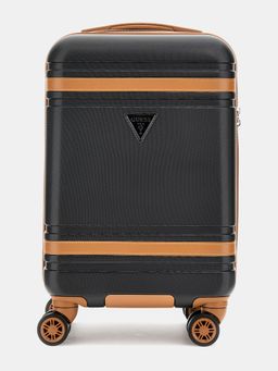 Guess - Black ABS Plastic Printed Luggage and Travel Bag