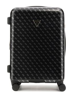 Guess - Black ABS Plastic Printed Luggage and Travel Bag