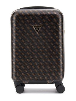 Guess - Brown ABS Plastic Printed Luggage and Travel Bag