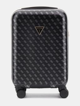 Guess - Black ABS Plastic Printed Luggage and Travel Bag