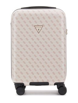 Guess - White ABS Plastic Printed Luggage and Travel Bag