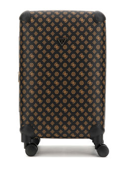 Guess - Brown ABS Plastic Printed Luggage and Travel Bag