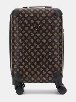 Guess - Brown ABS Plastic Printed Luggage and Travel Bag