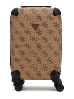 Guess - Brown ABS Plastic Printed Luggage and Travel Bag