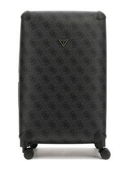 Guess - Black ABS Plastic Printed Luggage and Travel Bag