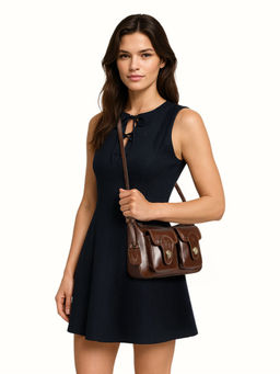 Hidesign - Pyne 01 Genuine Leather Womens Tan Sling Bag