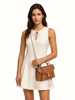 Hidesign - Sterling 01 Genuine Leather Womens Tan Sling Bag