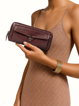 Hidesign - Sterling W1 Genuine Leather Womens Maroon Wallet