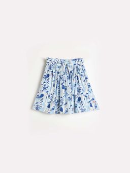 ELLE - Blue Printed Skirt
