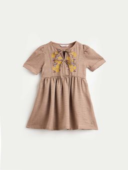 ELLE - Beige Floral Dress