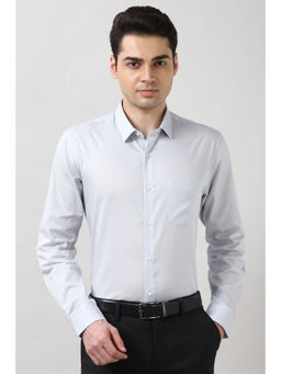 Peter England - Men Light Blue Slim Fit Full Sleeves Formal Shirt