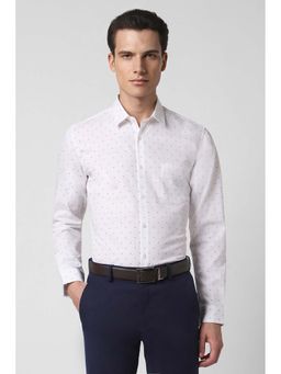 Peter England - Men White Slim Fit Formal Shirt