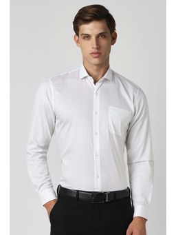 Peter England - Men White Slim Fit Formal Shirt