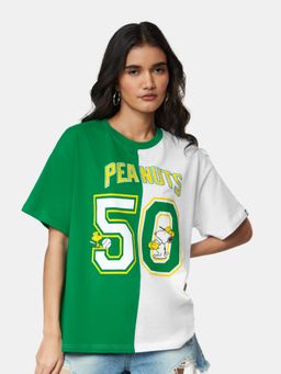 The Souled Store - Peanuts Sports Club 50 Women Oversized T-Shirt