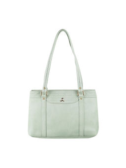 Mochi - Blue Solid Synthetic Handbag