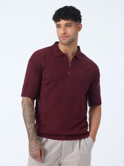 The Souled Store - Jacquard Polo: Ruban Men Polo T-Shirt