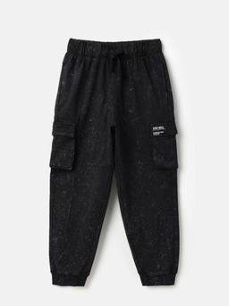 United Colors of Benetton - Solid Relaxed Fit Acid Wash Cargo Joggers