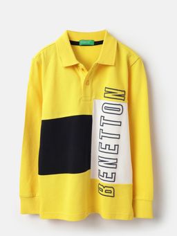 United Colors of Benetton - Collar Neck Colorblock Polo T-Shirt