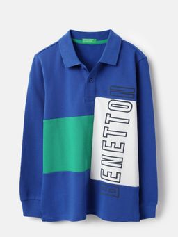 United Colors of Benetton - Collar Neck Colorblock Polo T-Shirt