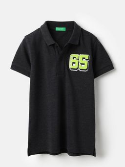 United Colors of Benetton - Collar Neck Applique Badge Polo T-Shirt