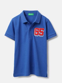 United Colors of Benetton - Collar Neck Applique Badge Polo T-Shirt
