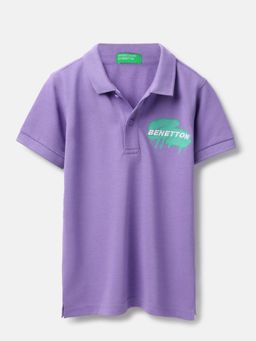 United Colors of Benetton - Collar Neck Embroidered Polo T-Shirt