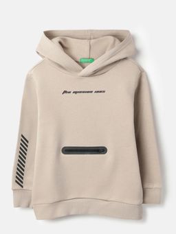 United Colors of Benetton - Hooded Neck Graphic Challenger Back Seamseal Sweatshirt