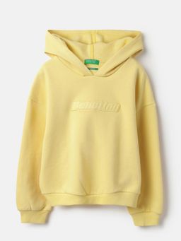 United Colors of Benetton - Comfortable Fit Hooded Neck Solid Sweatshirt