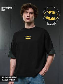 The Souled Store - Official DC Comics Batman: The Legend Men Black T-Shirt