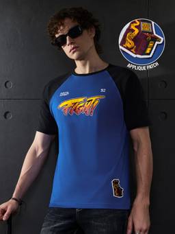 The Souled Store - Official Mortal Kombat: Arcade Men Blue T-Shirt