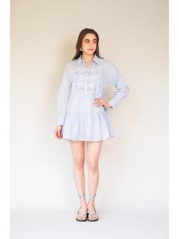 HOUSE OF SAL - Verona Blue Short Dress