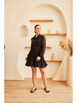 HOUSE OF SAL - Anta Black Short Dress with Belt (Set of 2)