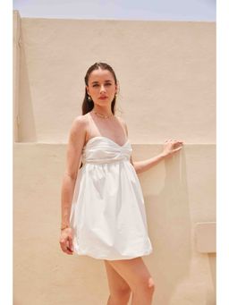 HOUSE OF SAL - Balloon White Dress