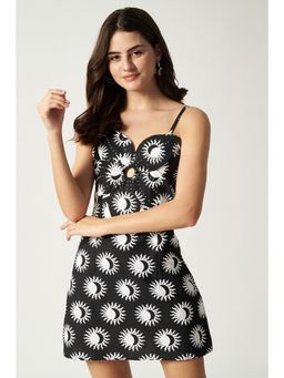 HOUSE OF SAL - Black Linen Blend Short Dress