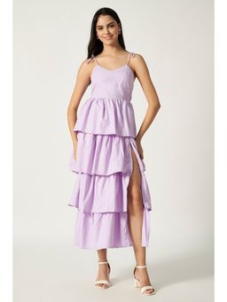 HOUSE OF SAL - Lavender Layered Midi Dress