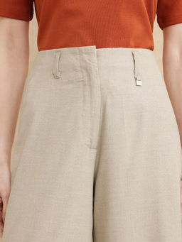 RAREISM - Katy Primary Beige Regular Ankle Length Trouser