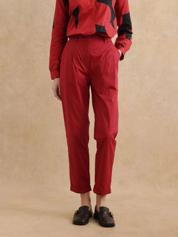 RAREISM - Ruvz Primary Rust Straight Ankle Length Trouser