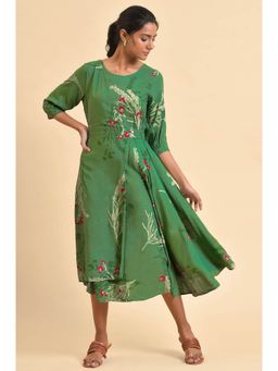 W - Green Floral Dress
