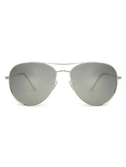 John Jacobs - by Lenskart Silver Aviator Sunglasses - JJ S12638