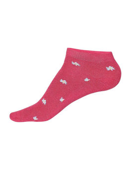 Jockey - Raspberry Melange Low Show Socks - Style Number- 7481 (Free Size)