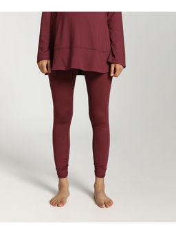 Puma - Maternity Studio 7-8 Womens Maroon Tights